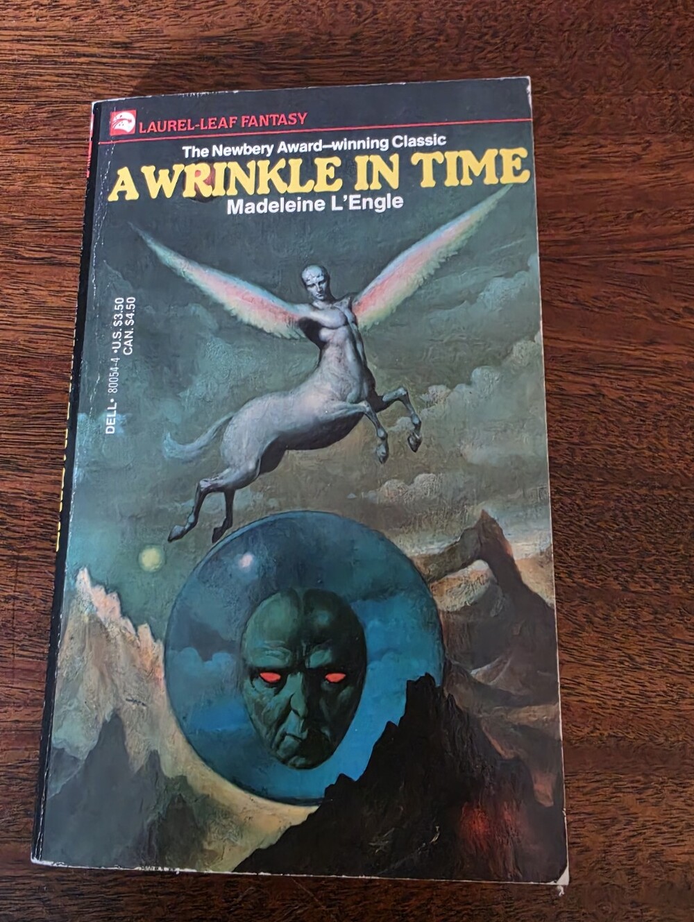 A Wrinkle in Time by Madeleine L'Engle Mass Market Paperback Book 1976